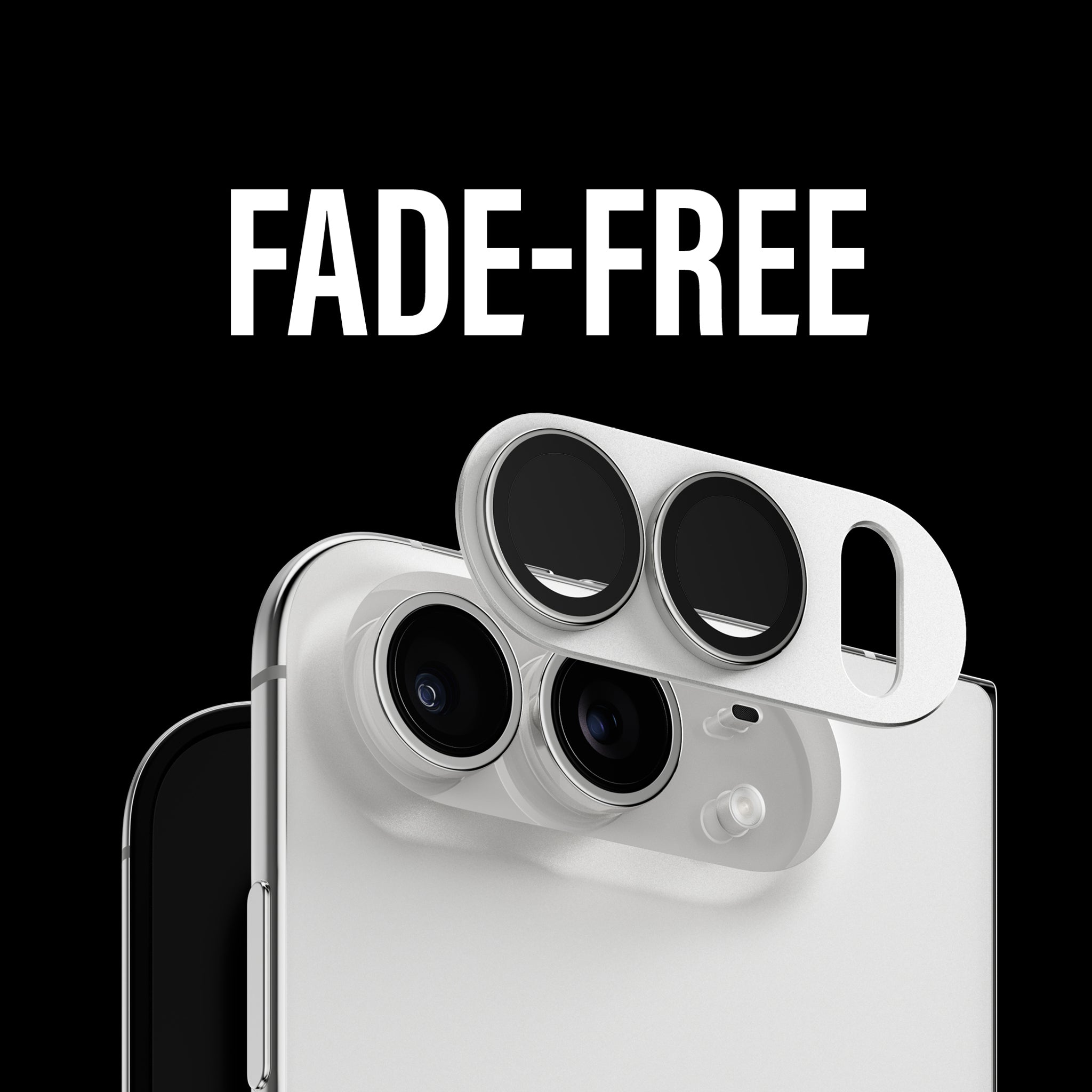 PanzerGlass® Fender Kameraschutz Silber iPhone Duo